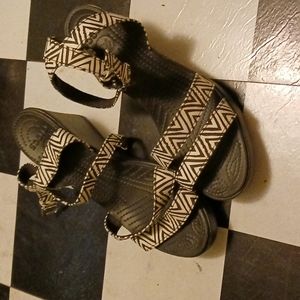 Crocs Geometric Wedge Sandals